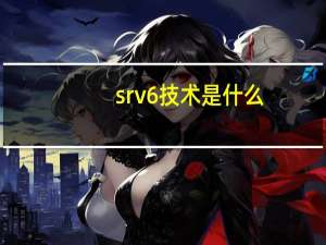 srv6技术是什么
