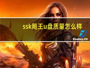 ssk飚王u盘质量怎么样（ssk飚王）