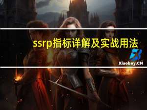 ssrp指标详解及实战用法