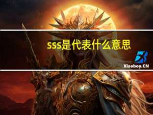 sss是代表什么意思