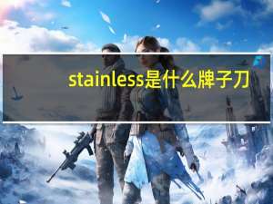 stainless是什么牌子刀（STAINLESS是什么牌子）