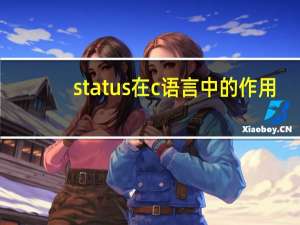 status在c语言中的作用