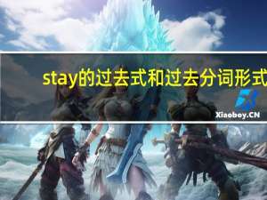 stay的过去式和过去分词形式