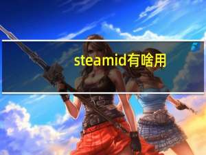 steamid有啥用（steamid）