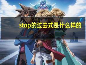 stop的过去式是什么样的