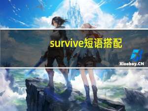 survive短语搭配