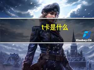 t卡是什么