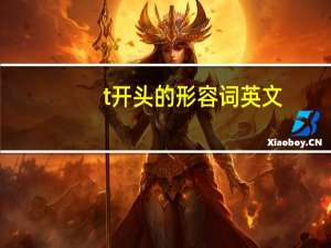 t开头的形容词英文