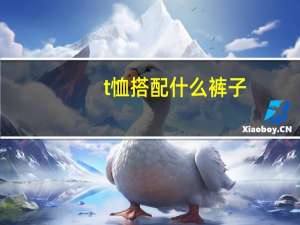 t恤搭配什么裤子