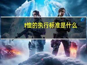 t恤的执行标准是什么
