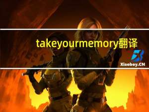take your memory 翻译