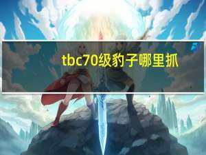 tbc70级豹子哪里抓
