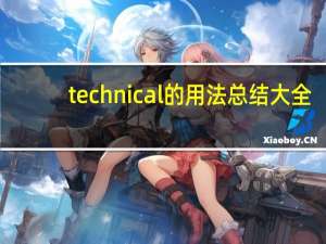 technical的用法总结大全