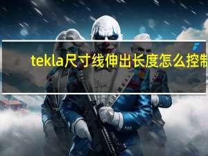 tekla尺寸线伸出长度怎么控制