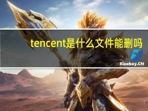 tencent是什么文件能删吗（tencent是什么文件夹）