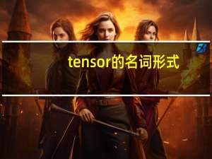 tensor的名词形式