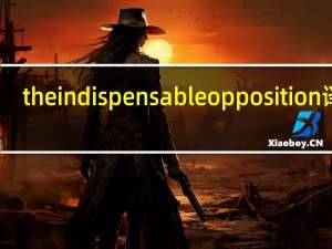 the indispensable opposition译文
