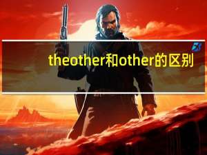 the other和other的区别