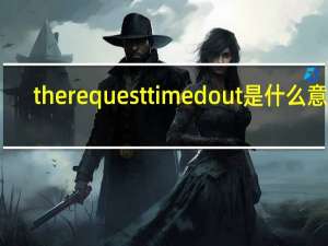 the request timed out是什么意思