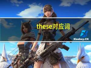 these对应词
