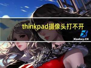 thinkpad摄像头打不开