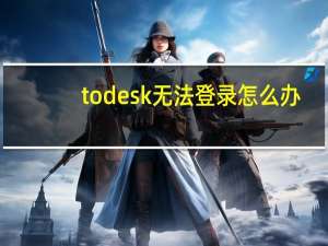 todesk无法登录怎么办