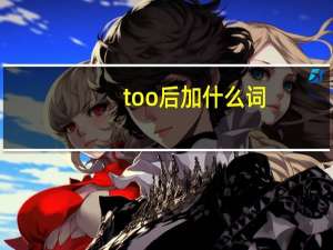 too后加什么词