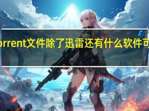 torrent文件除了迅雷还有什么软件可以打开（store torrent是怎么了）