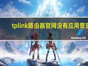 tplink路由器官网没有应用管理（tp link路由器官网）