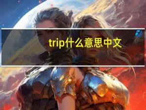 trip什么意思中文（trip什么意思）