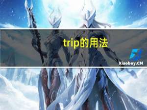 trip的用法
