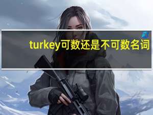 turkey可数还是不可数名词