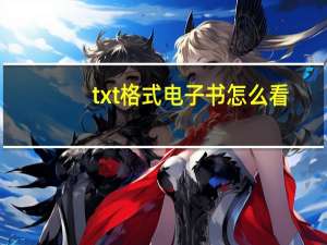 txt格式电子书怎么看（txt格式电子书）