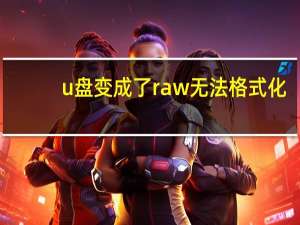 u盘变成了raw无法格式化（u盘raw无法格式化）