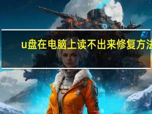 u盘在电脑上读不出来修复方法（u盘在电脑上读不出来）