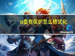 u盘有保护怎么格式化（如何格式化写保护的u盘）