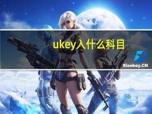 ukey入什么科目