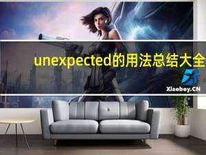 unexpected的用法总结大全