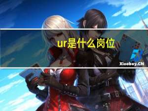 ur是什么岗位