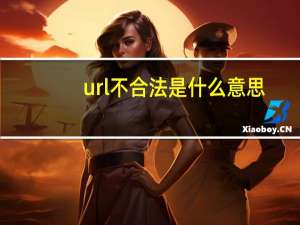url不合法是什么意思