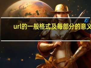 url的一般格式及每部分的意义（URL的一般格式是什么）