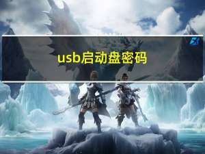 usb启动盘密码（usb启动盘）