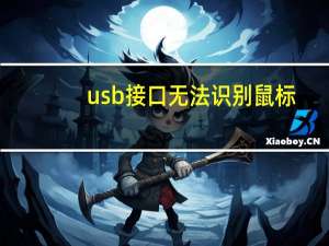 usb接口无法识别鼠标（usb接口无法识别）