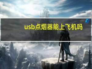 usb点烟器能上飞机吗