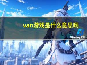 van游戏是什么意思啊