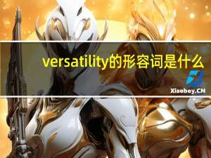 versatility的形容词是什么