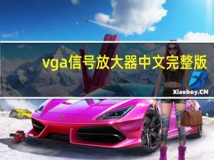 vga信号放大器中文完整版（vga信号放大器）