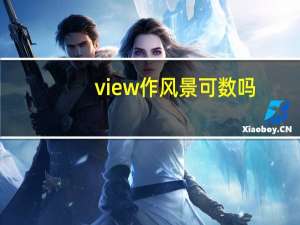 view 作风景可数吗