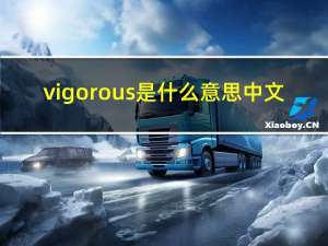 vigorous是什么意思中文（vigorous）
