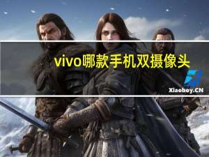 vivo哪款手机双摄像头